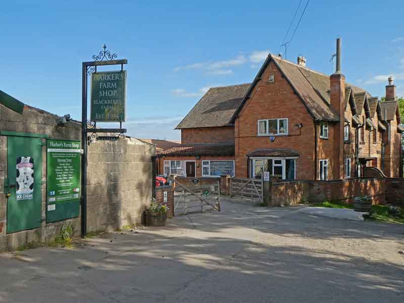 Harker's farm shop from the lane